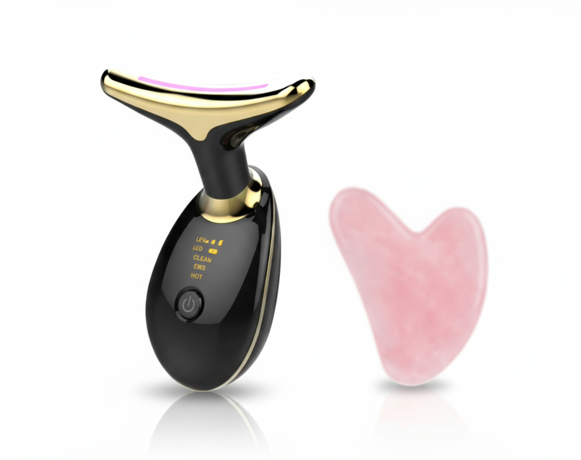 EMS Thermal Neck Lifting And Tighten Massager Electric Microcurrent Wrinkle Remover