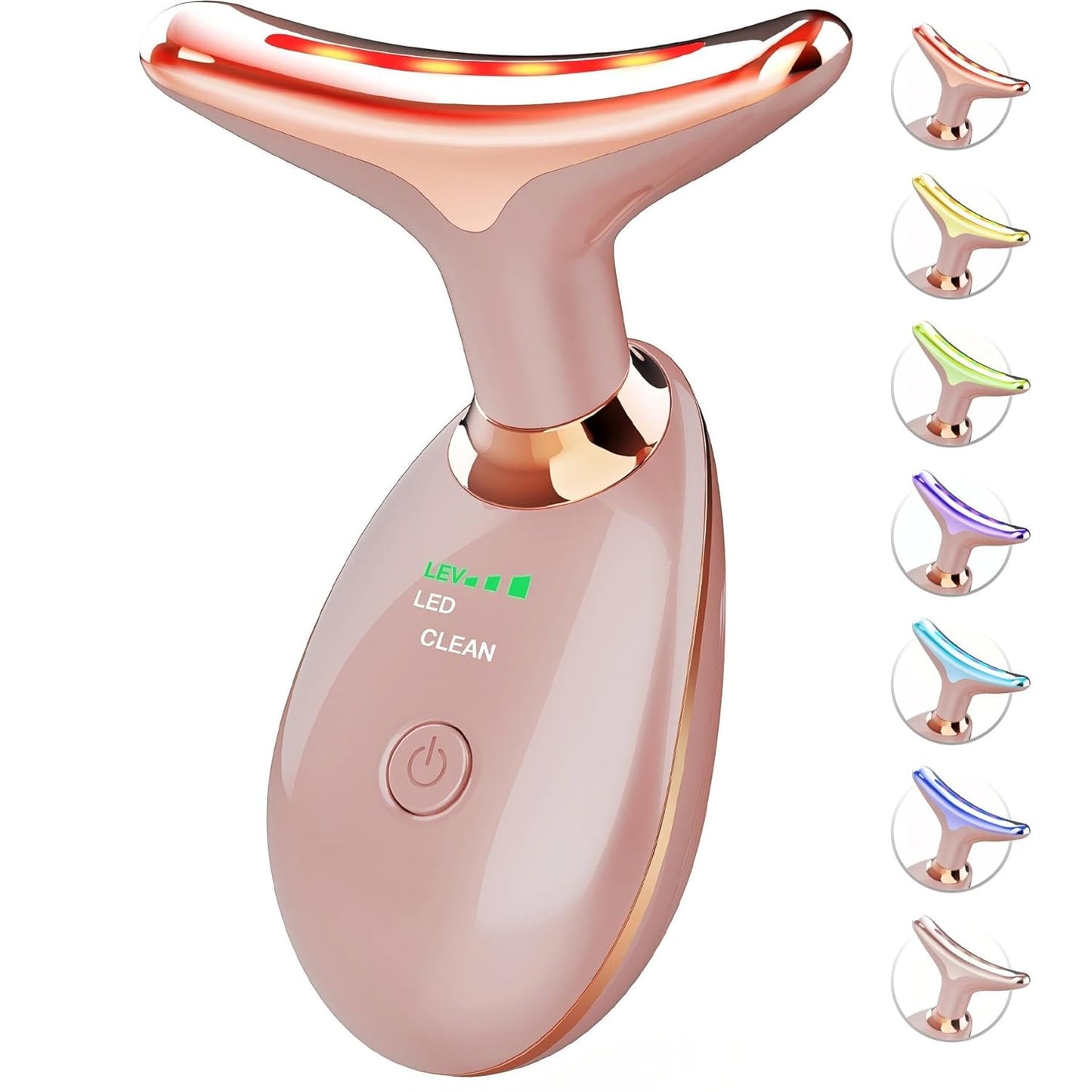EMS Thermal Neck Lifting And Tighten Massager Electric Microcurrent Wrinkle Remover