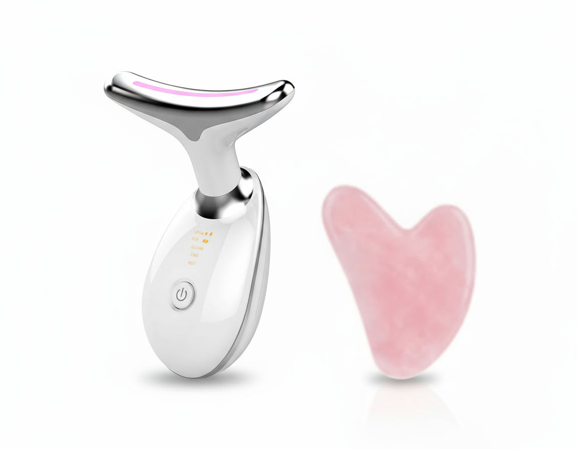 EMS Thermal Neck Lifting And Tighten Massager Electric Microcurrent Wrinkle Remover