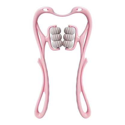 Multifunctional Manual Six-wheel Neck Massager Massage Relieve Roller Massage Tool
