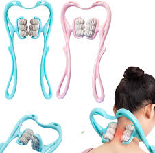 Multifunctional Manual Six-wheel Neck Massager Massage Relieve Roller Massage Tool