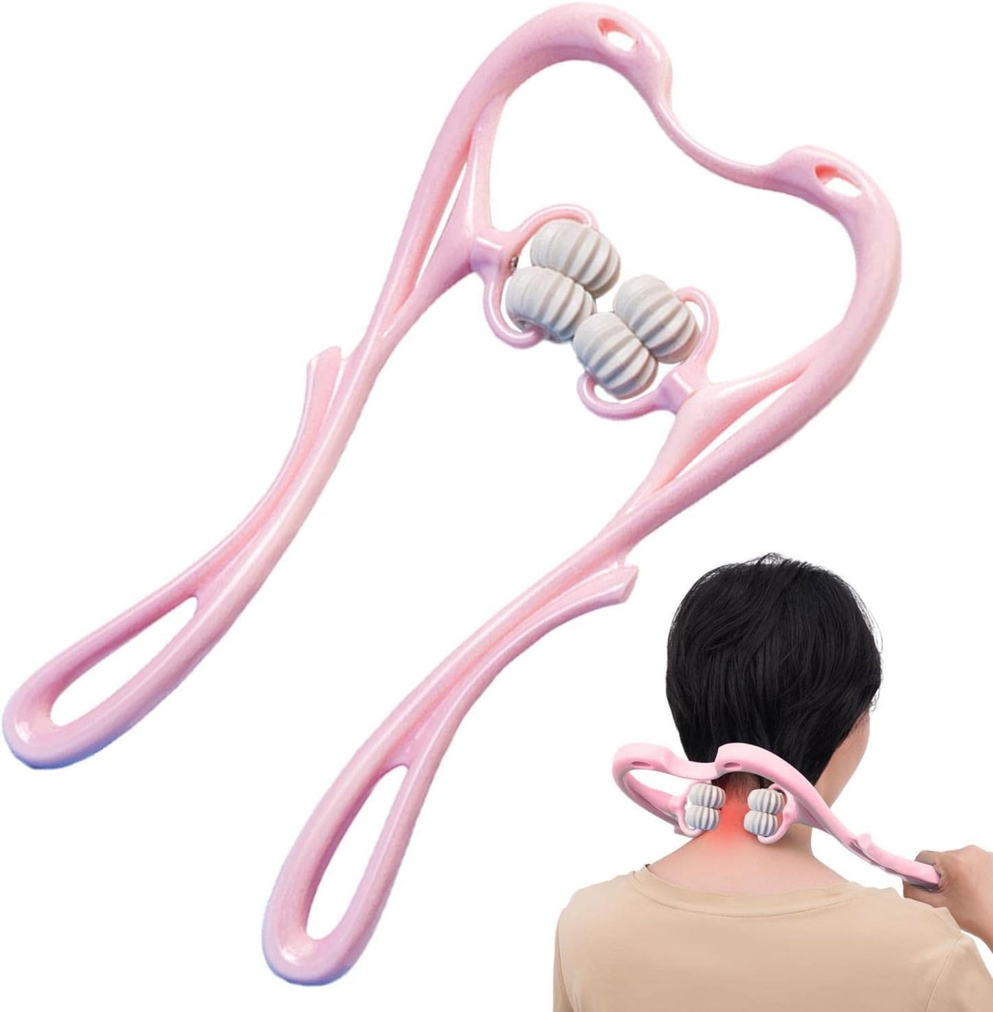 Multifunctional Manual Six-wheel Neck Massager Massage Relieve Roller Massage Tool